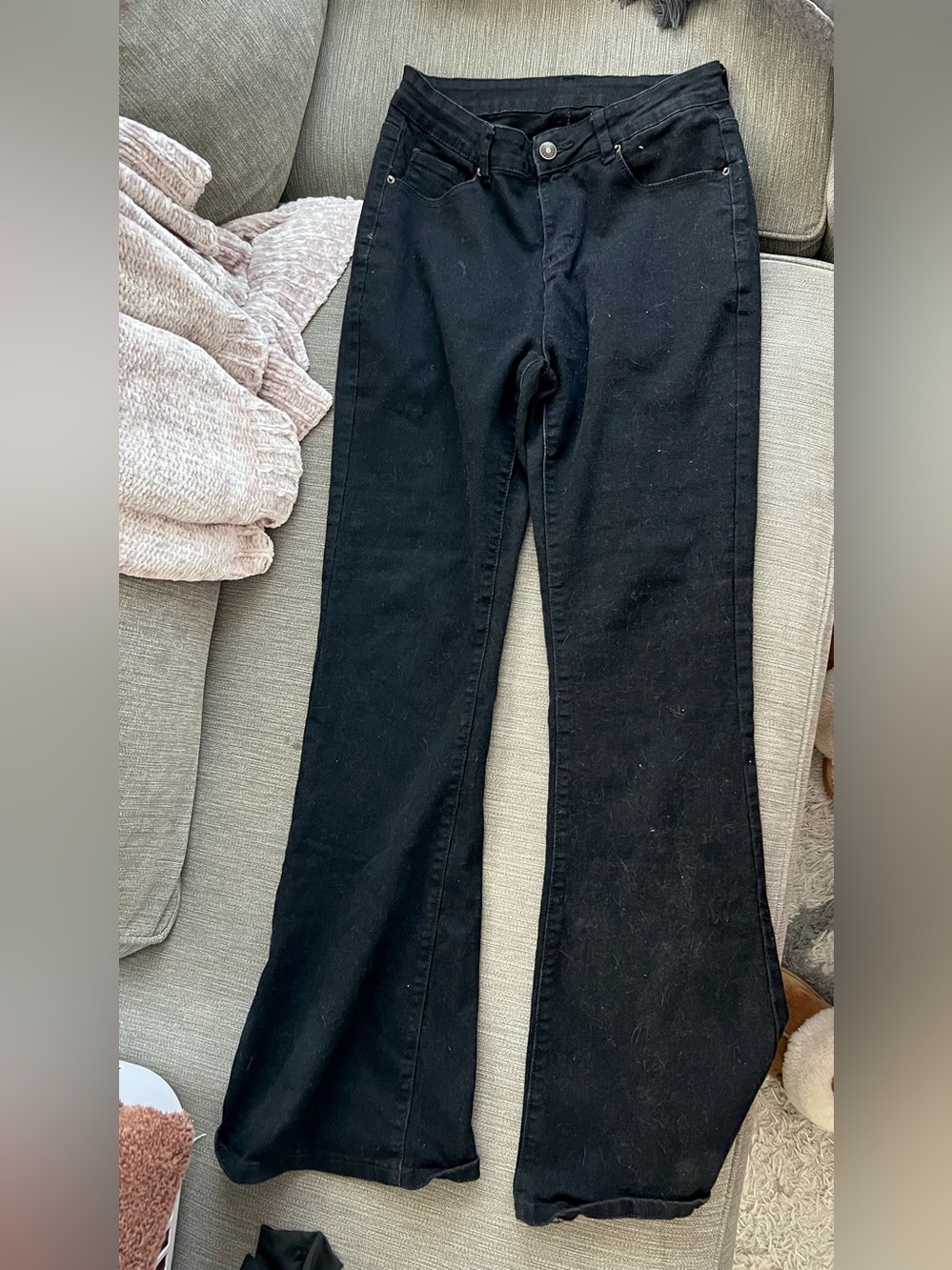 Black Flared Jeans